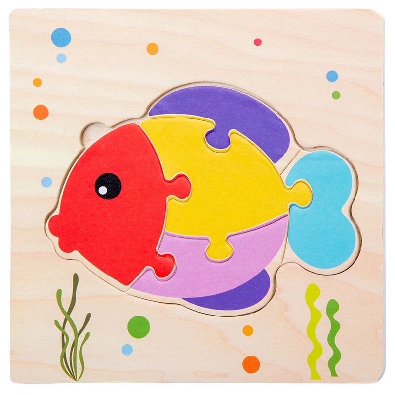 Baby Woodel Shapes Learning Toyn 3D Puzzle – Tangram Anima