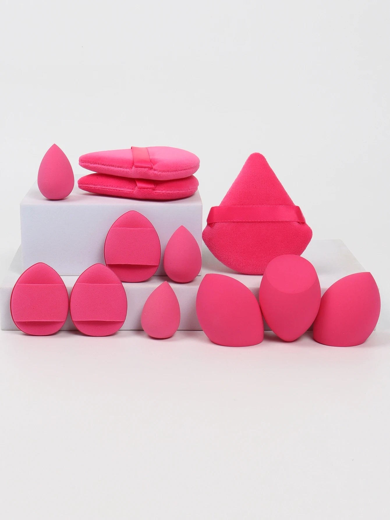 12PCS Makeup Sponge Set – Beauty Puffs, Eggs & Mini Cushions