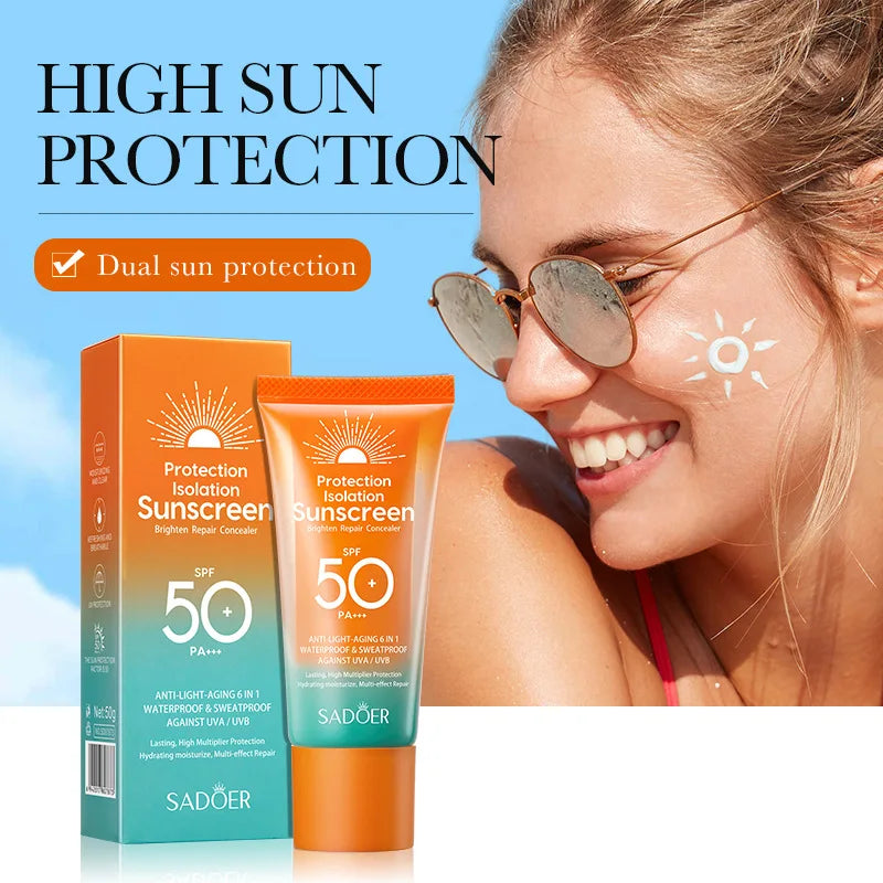 SPF 50+ Face Sunscreen – Dual Tube, PA+++ UV Protection & Skincare