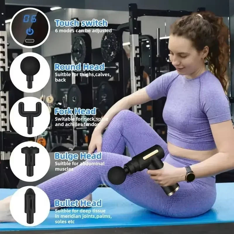 Mini USB Massage Gun – Muscle Relaxation & Vibration Therapy