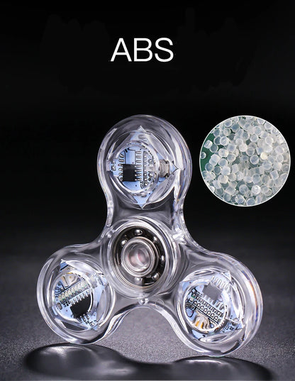 Crystal Luminous Spinner – Kinetic Gyroscope for Kids & Adults