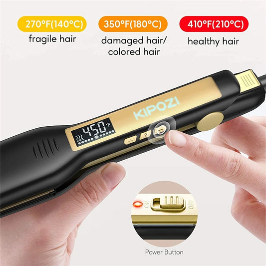 Professional Hair Straightener – Dual Voltage & Fast Heating
