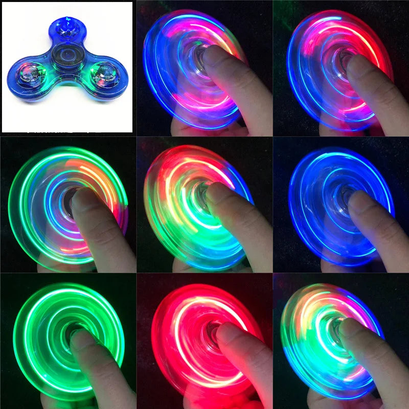 Crystal Luminous Spinner – Kinetic Gyroscope for Kids & Adults