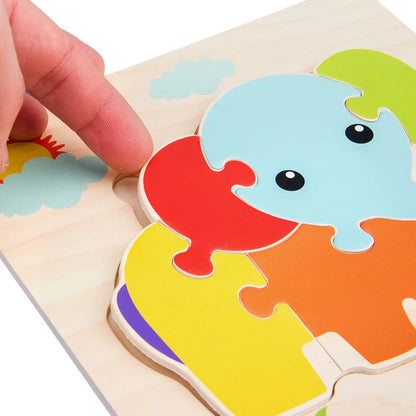Baby Woodel Shapes Learning Toyn 3D Puzzle – Tangram Anima