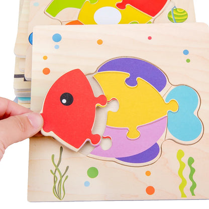 Baby Woodel Shapes Learning Toyn 3D Puzzle – Tangram Anima