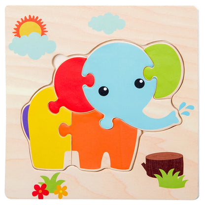 Baby Woodel Shapes Learning Toyn 3D Puzzle – Tangram Anima