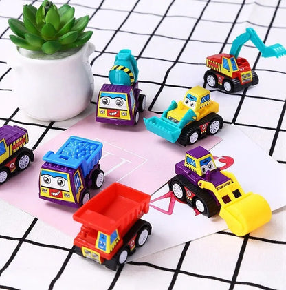 Mini Inertial Construction Car Set – Birthday Gift for Kids