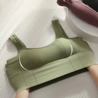 Women’s Fitness Crop Top – Push-Up Yoga & Gym Bra