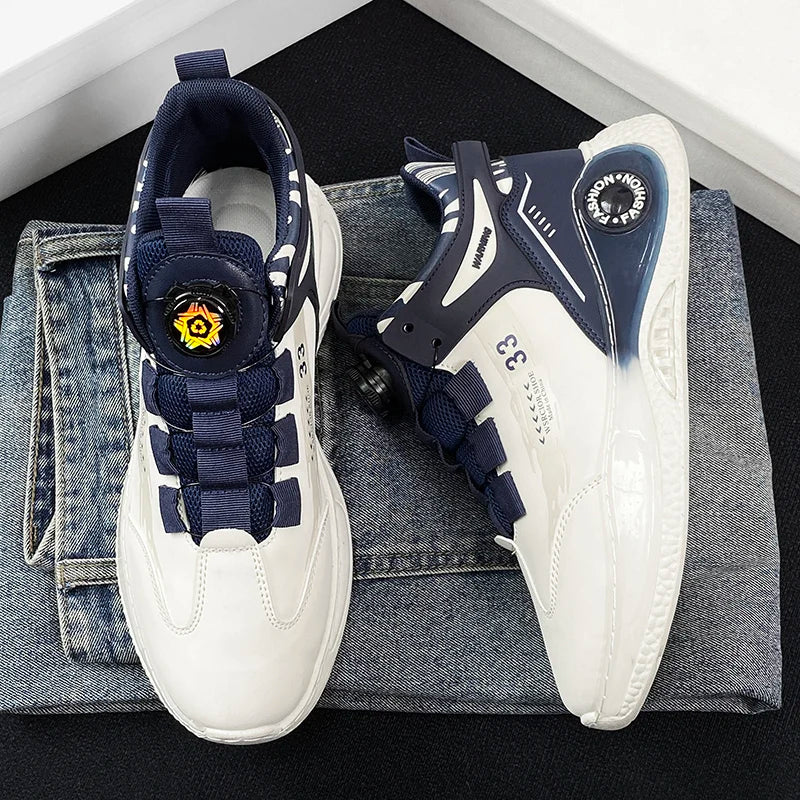 Comfortable Men’s Outdoor Sneakers – Rotating Buckle & Strong Grip