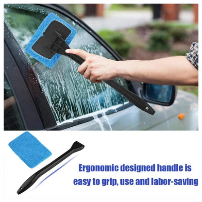 Car Window Cleaner Kit – Microfiber Brush & Wiper