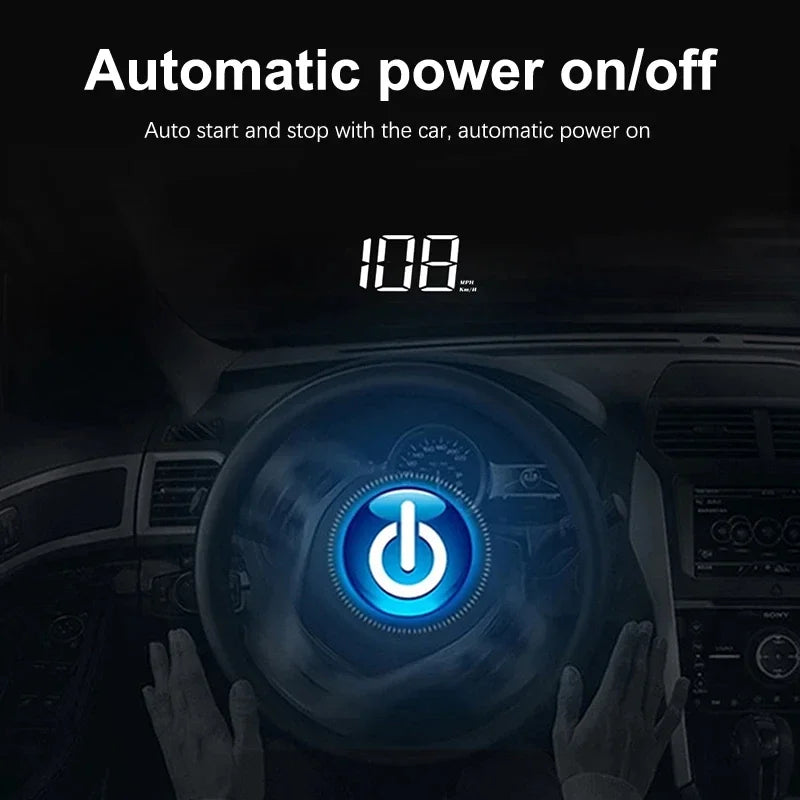 Vehicle Speed Meter – Easy-to-Read Windshield HUD