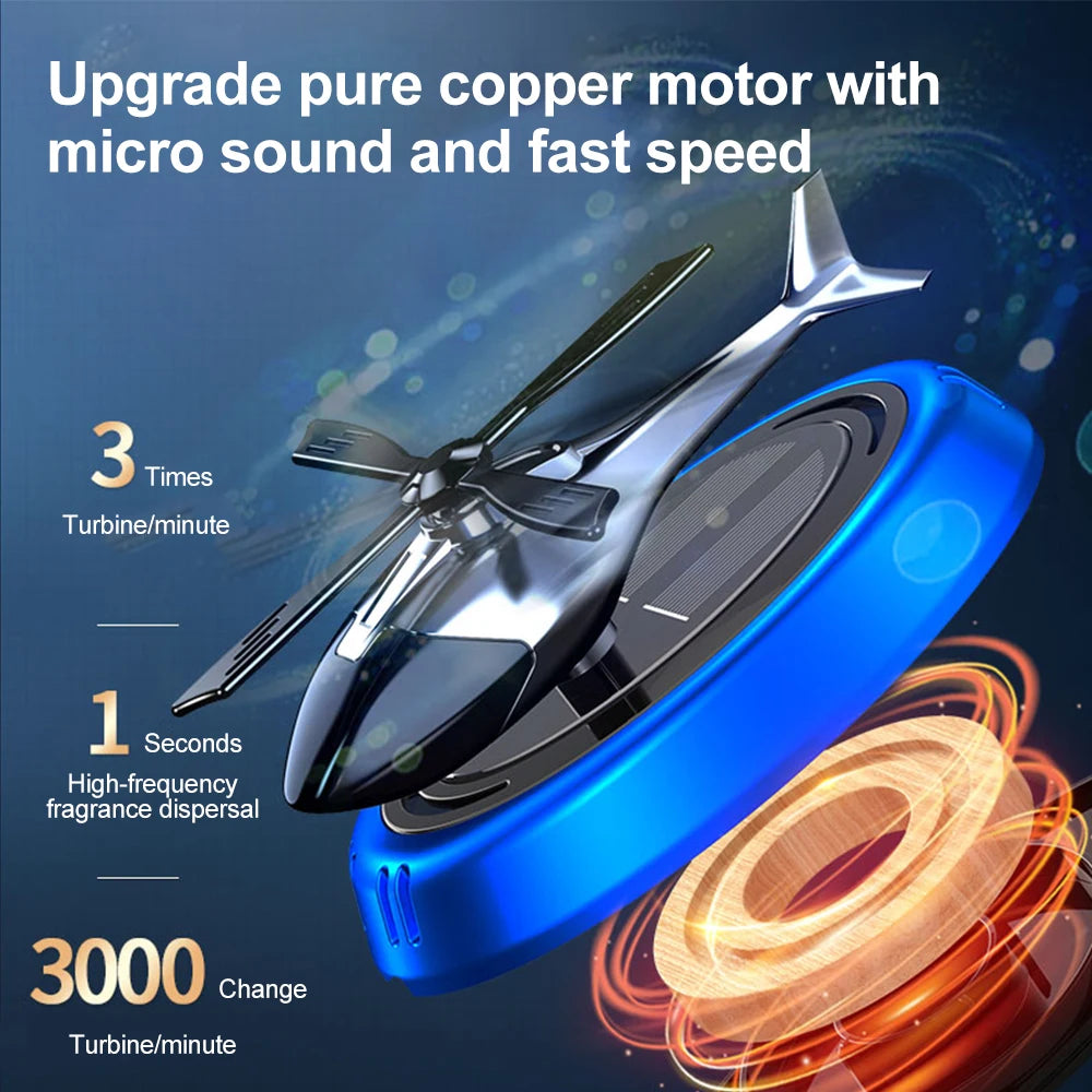 Solar-Powered Rotating Car Air Freshener – Stylish & Natural