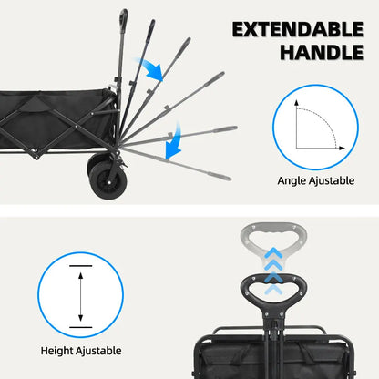 Heavy-Duty Folding Wagon – Beach, Garden & Camping Ready
