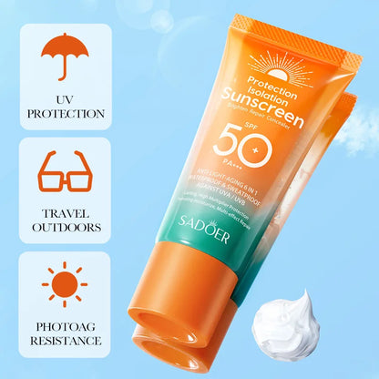 SPF 50+ Face Sunscreen – Dual Tube, PA+++ UV Protection & Skincare