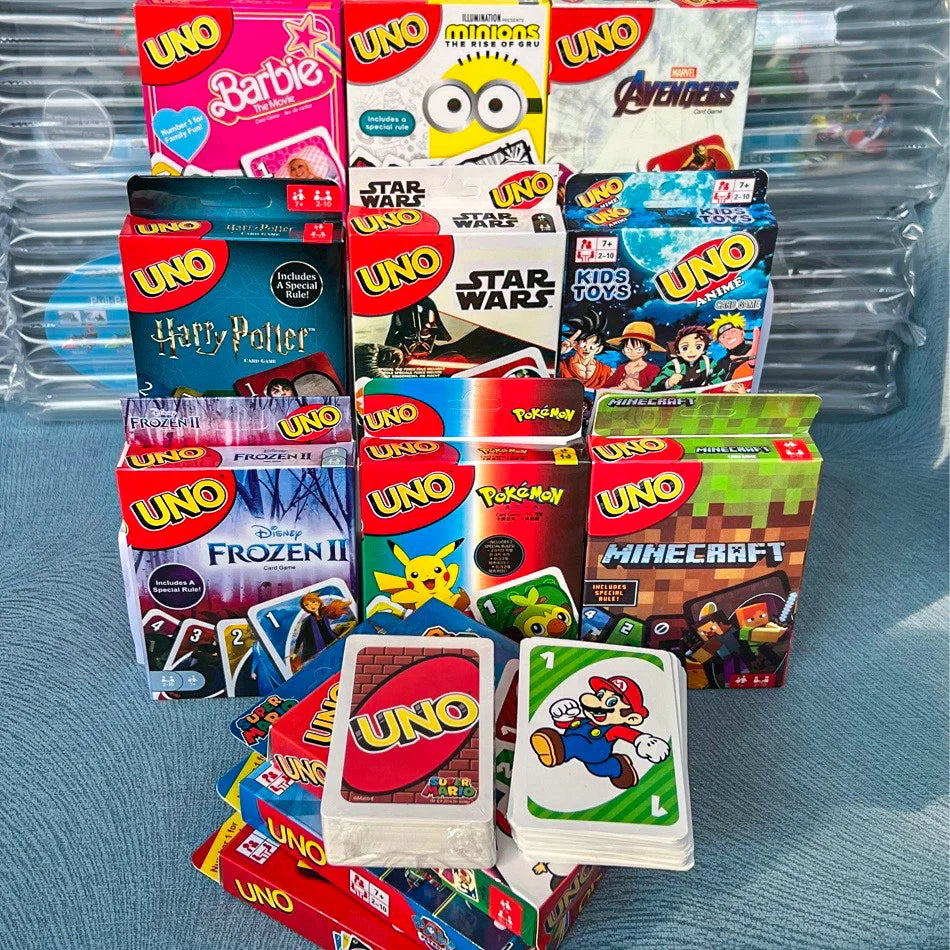 ONE FLIP! Card Game – UNO, Pikachu & Naruto Edition