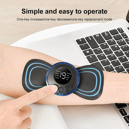 Mini Electric Neck Massager – 8 Modes EMS Therapy