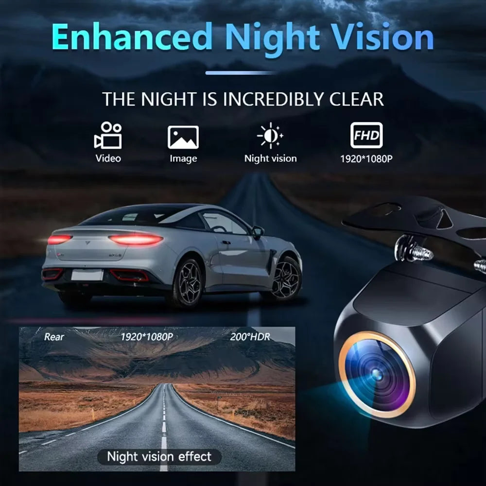 Full HDR Night Vision Car Backup Camera – Golden Lens
