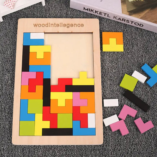 Wooden Puzzle Set for Babies – Early Learning Logic Game