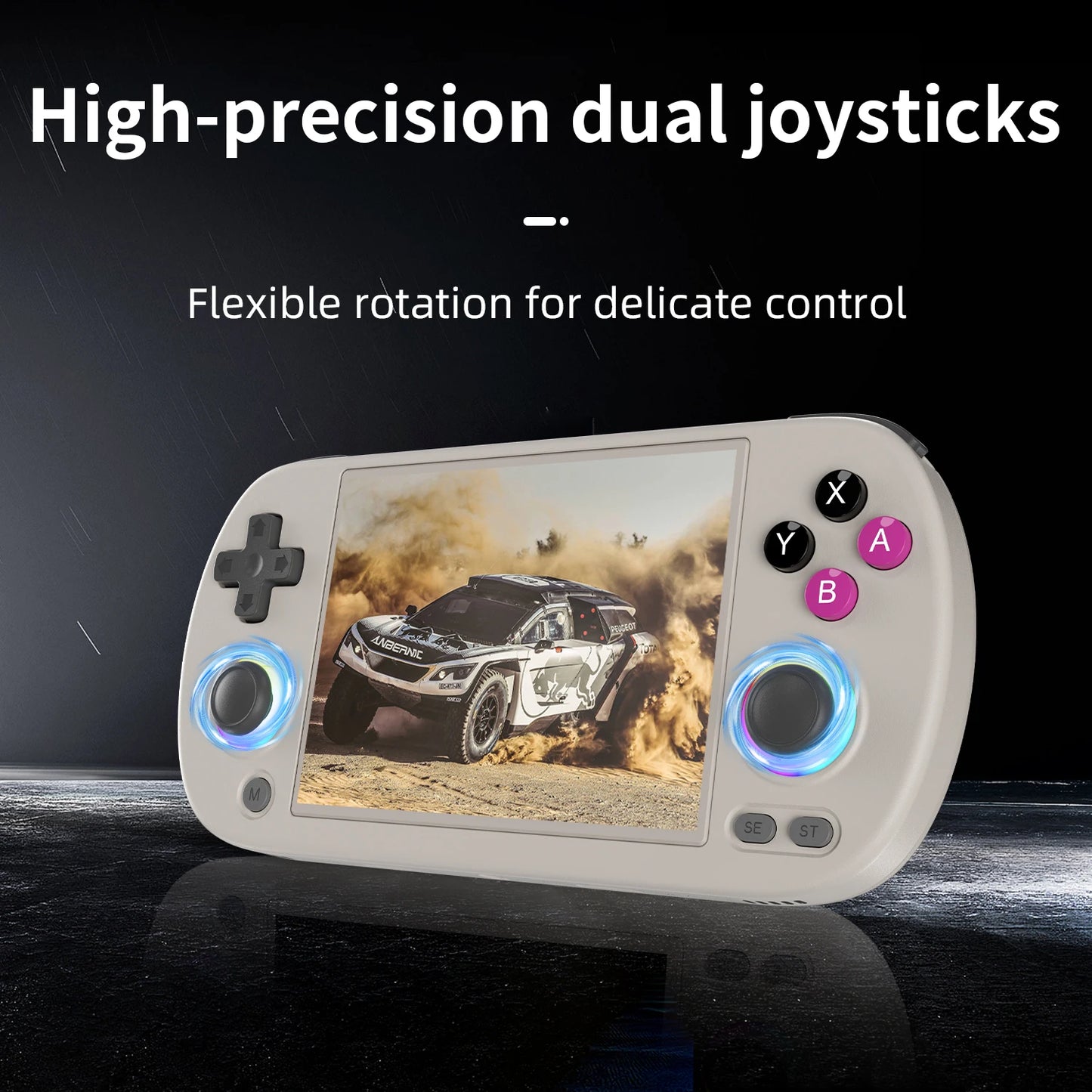 RG40XX H Game Console – 4" IPS Screen, RGB Light, 3200mAh