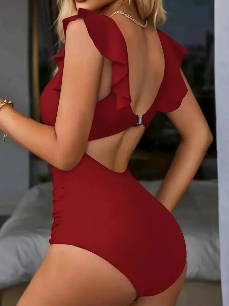 High Cut One-Piece – Tummy Control & Bold Style