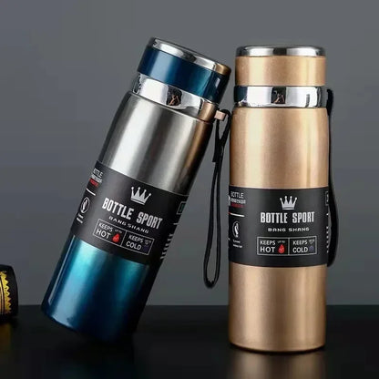 1L Stainless Steel Thermos – Keeps Drinks Hot & Cold