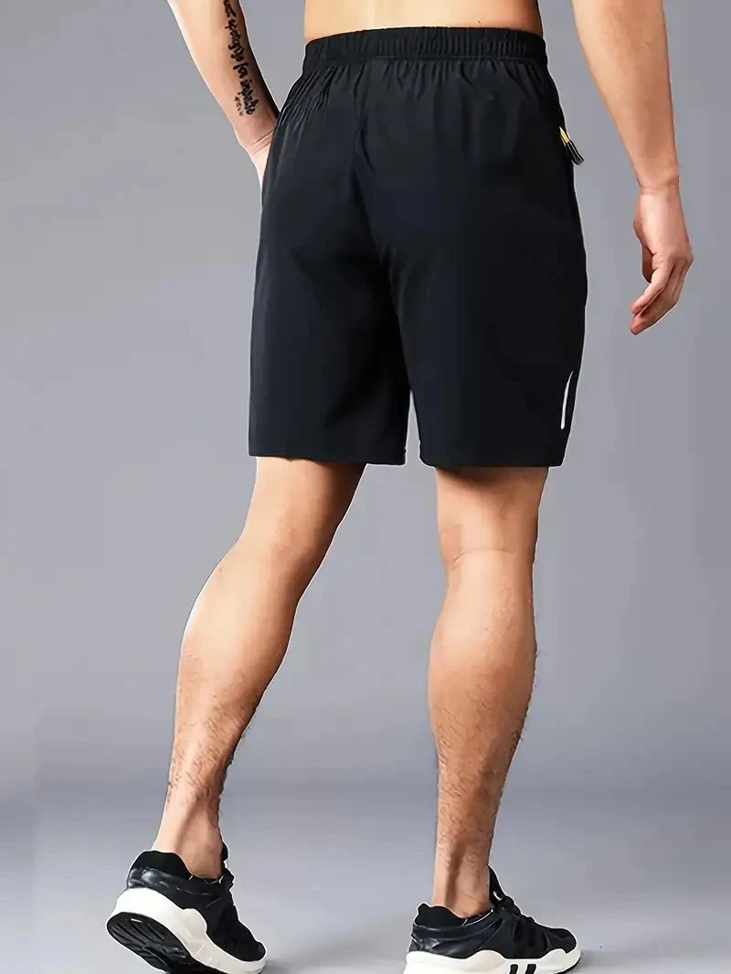 Comfort Fit Men’s Gym Shorts – Elastic Waistband, Summer Style