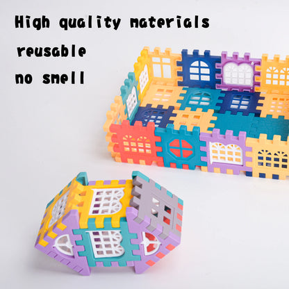 Large House Building Blocks for Kids – Simulation Window Design