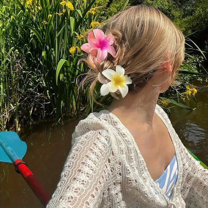 2/4PCS Boho Flower Hair Clips – Vacation Style Barrettes