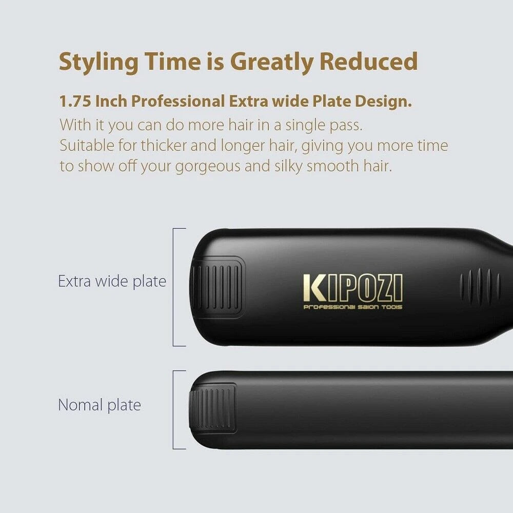 Professional Hair Straightener – Dual Voltage & Fast Heating
