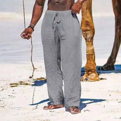 Men’s Linen Cotton Pants – Loose, Cool & Lightweight