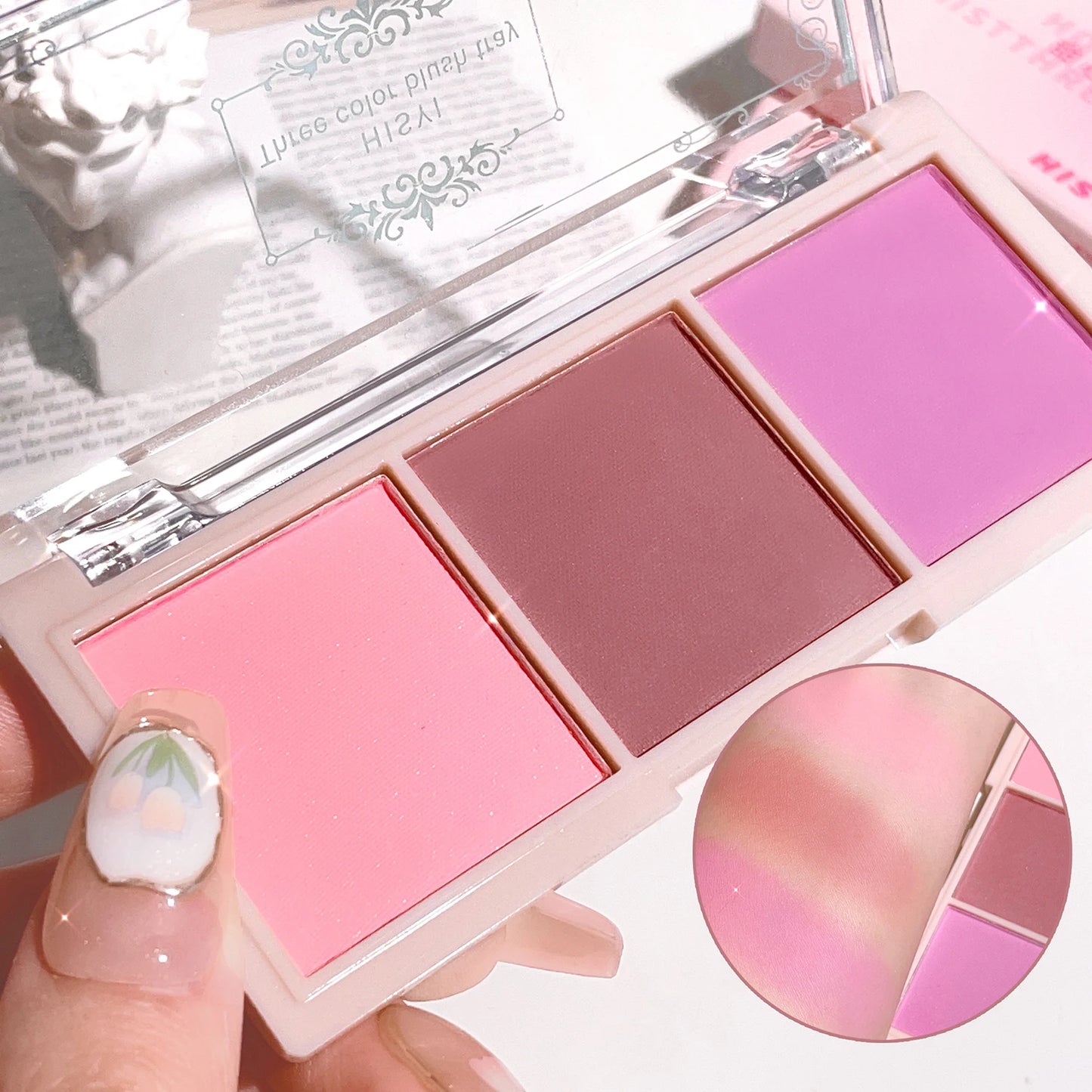 Triple Blush Palette – Soft, Fresh & Long-Lasting