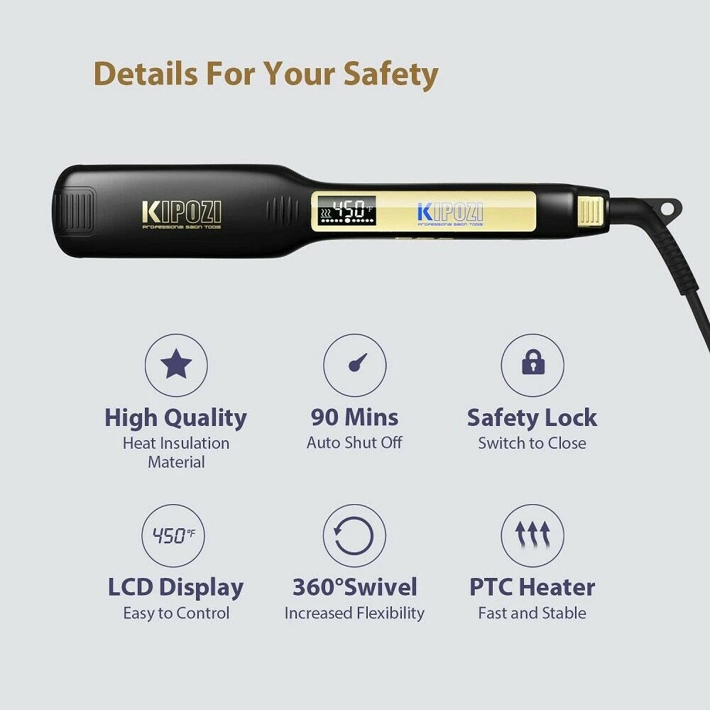 Professional Hair Straightener – Dual Voltage & Fast Heating
