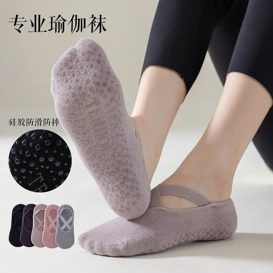 Pro Yoga Socks with Silicone Grip – Non-Slip & Comfy Fit