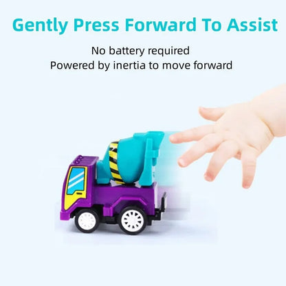 Mini Inertial Construction Car Set – Birthday Gift for Kids
