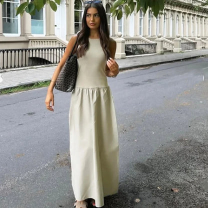 Elegant Sleeveless Long Dress – Y2K Style