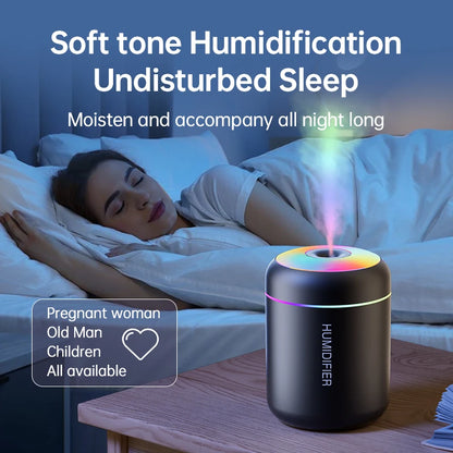 Mini USB Humidifier & Essential Oil Diffuser – For Bedroom