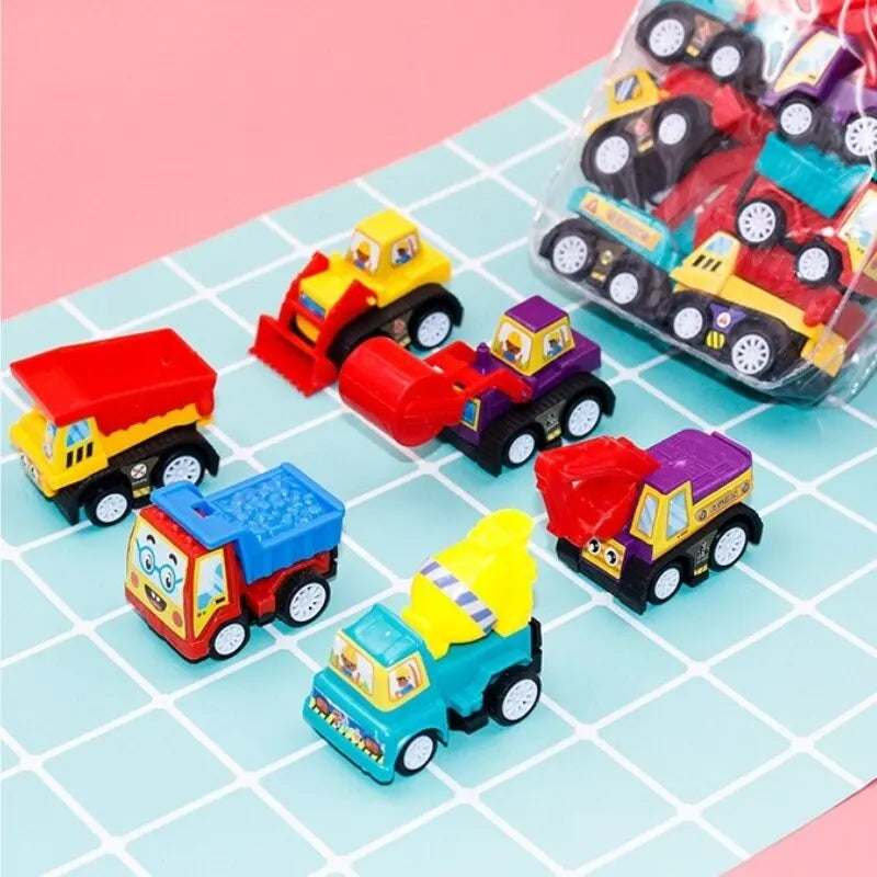 Mini Inertial Construction Car Set – Birthday Gift for Kids
