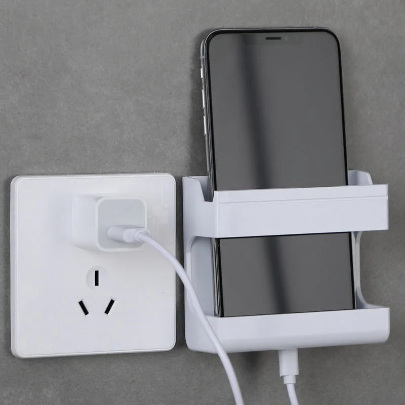Wall Remote & Phone Holder – No Drilling