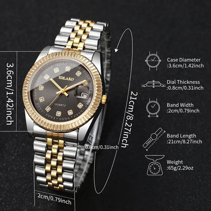 Luxury Men’s Business Watch with Calendar
