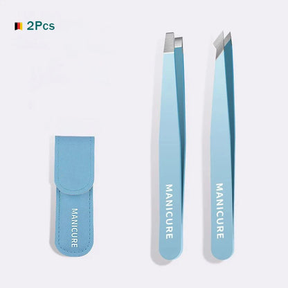 4PCS Colorful Eyebrow Tweezers – Stainless Steel Precision Puller