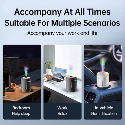 Mini USB Humidifier & Essential Oil Diffuser – For Bedroom