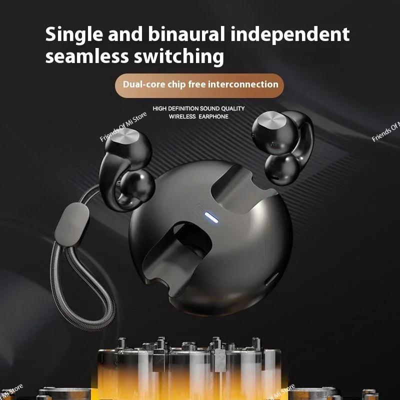 True Bluetooth Ear Clip Headphones – Gaming & Fitness, With Mic