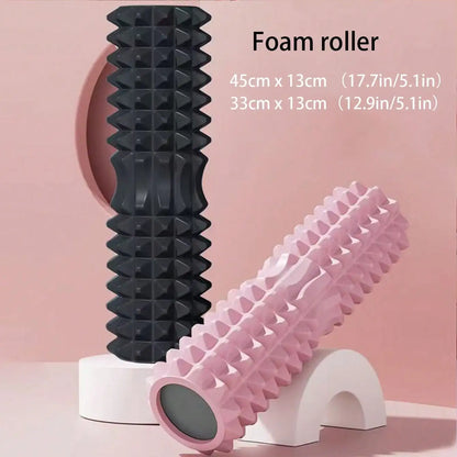 Solid Foam Yoga Roller – 45×13cm for Stretching & Recovery