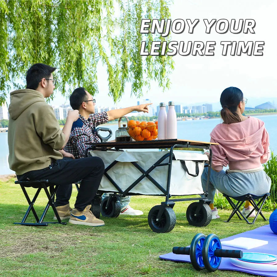 Heavy-Duty Folding Wagon – Beach, Garden & Camping Ready