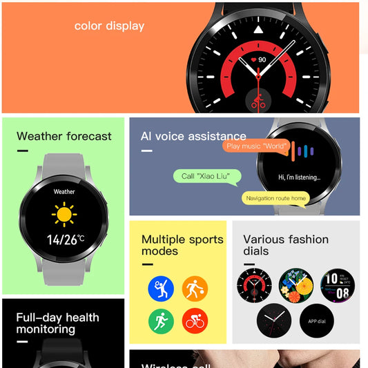 2025 Bluetooth Smartwatch – 1.32” Sport Health Monitor