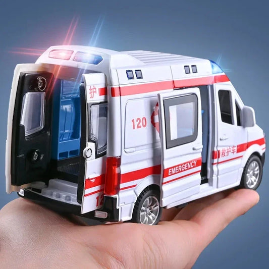 Diecast Emergency Car Set – Sound, Light & Simulation Toys