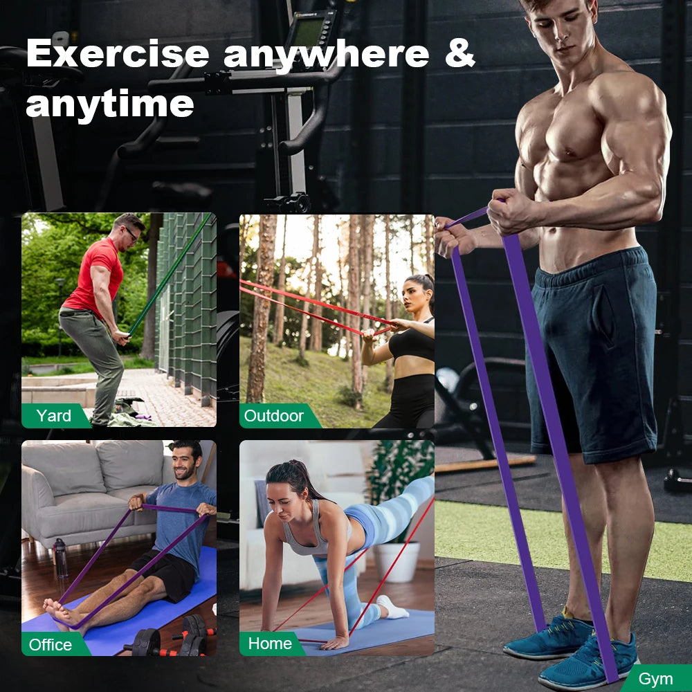 Rubber Fitness Bands – Perfect for Boxing, Yoga & Pilates