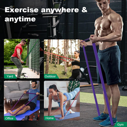 Rubber Fitness Bands – Perfect for Boxing, Yoga & Pilates