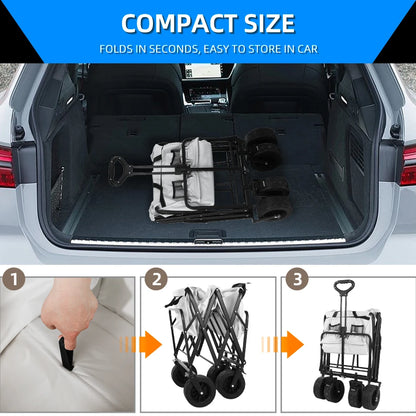 Heavy-Duty Folding Wagon – Beach, Garden & Camping Ready