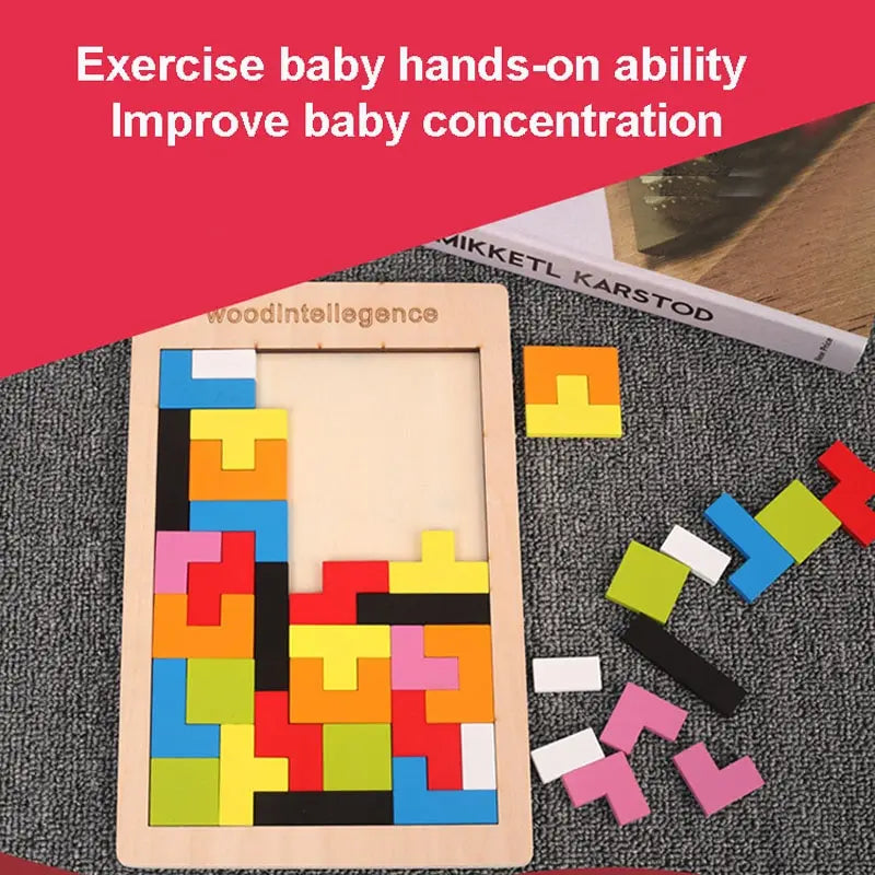 Wooden Puzzle Set for Babies – Early Learning Logic Game